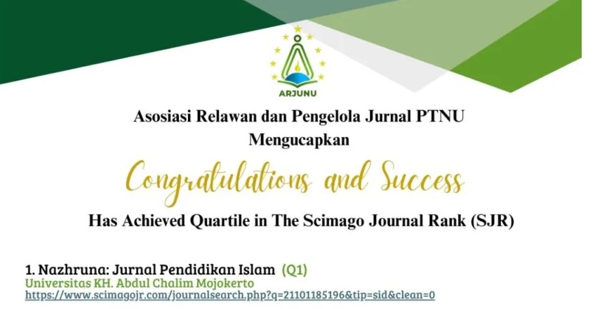 Jurnal UAC Kembali Mendunia : Nazruna Raih Peringkat 1 Asia, Munaddhomah Q2