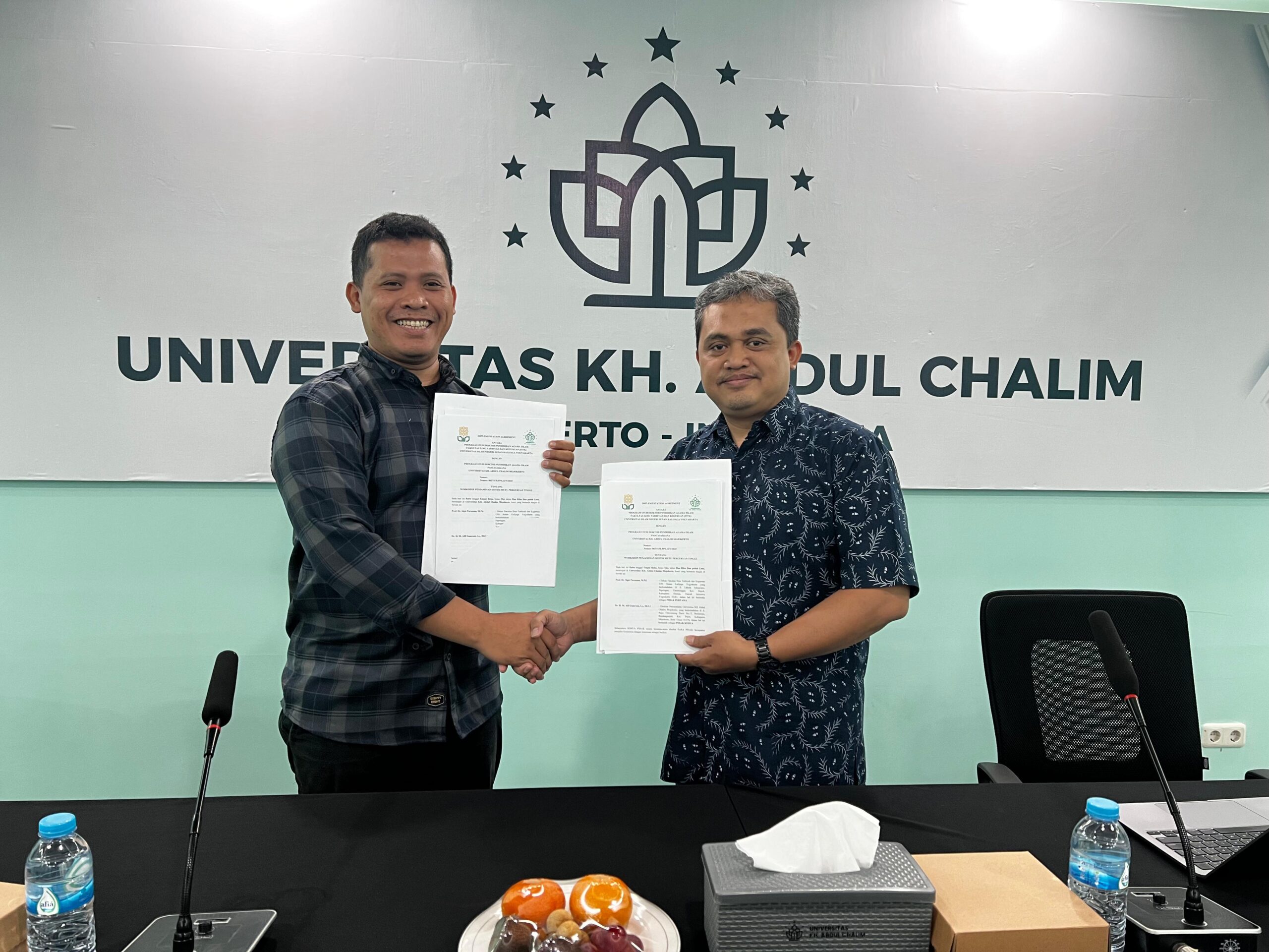 MoA (Memorandum of Agreement) antara Universitas KH. Abdul Chalim Mojokerto dan Universitas Islam Negeri Sunan Kalijaga Yogyakarta